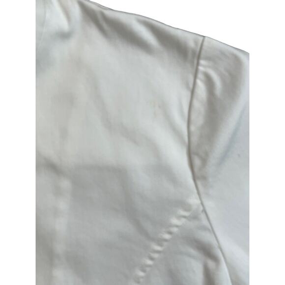 Additions‎ by Chicos Size 0 (Small Size 4) White Jacket Cotton Stretch - Picture 5 of 9